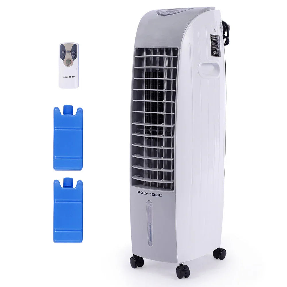 POLYCOOL 6L Portable Evaporative Air Cooler 24 Hour Timer 4 in 1 Cooling Fan - Mekamart Australia