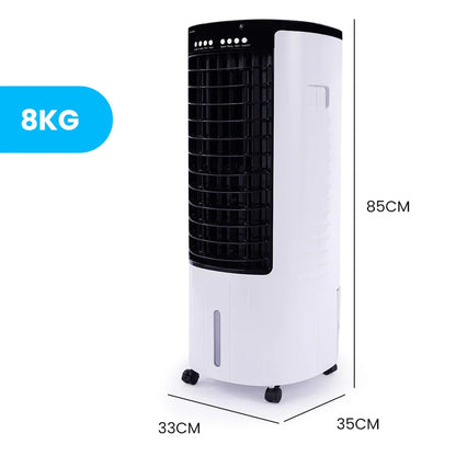 POLYCOOL 12L Portable Evaporative Air Cooler 24 Hour Timer 4 in 1 Cooling Fan - Mekamart Australia