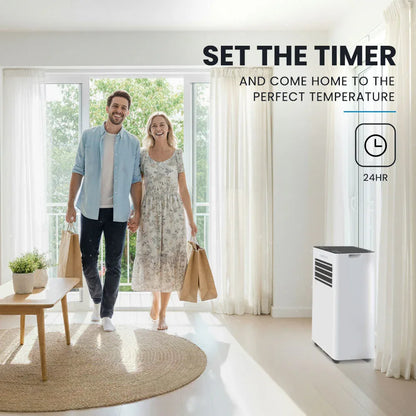 CARSON 2.05kW Portable Air Conditioner, with Fan & Dehumidifier Mode, Remote Control, 24hr Timer, Sleep Mode - Mekamart Australia