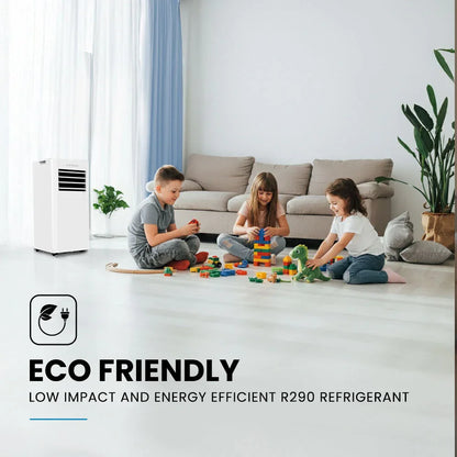 CARSON 2.05kW Portable Air Conditioner, with Fan & Dehumidifier Mode, Remote Control, 24hr Timer, Sleep Mode - Mekamart Australia