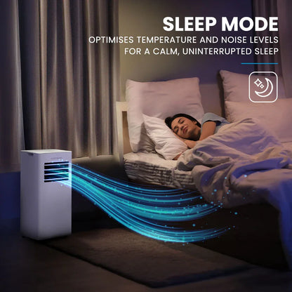 CARSON 2.05kW Portable Air Conditioner, with Fan & Dehumidifier Mode, Remote Control, 24hr Timer, Sleep Mode - Mekamart Australia