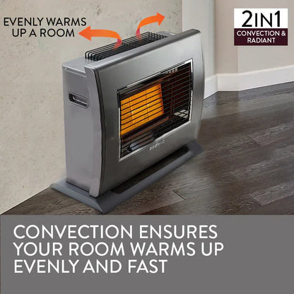 BROMIC Supaheat II Natural Gas Indoor Room Heater Portable Floor Flueless - Mekamart Australia