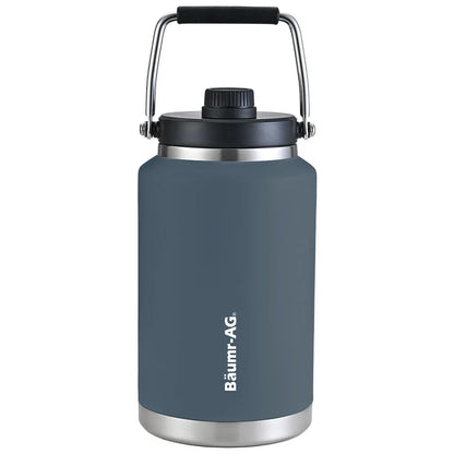 Baumr-AG 3.8L Double Wall Insulated Stainless Steel Water Bottle, Drink Jug with Handle, Blue - Mekamart Australia