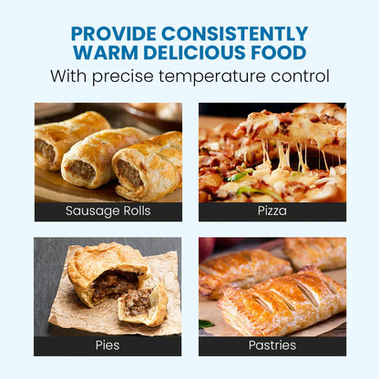 EUROCHEF Electric Food Warmer Display, 1000W, 4-Tier Stainless Steel - Mekamart Australia