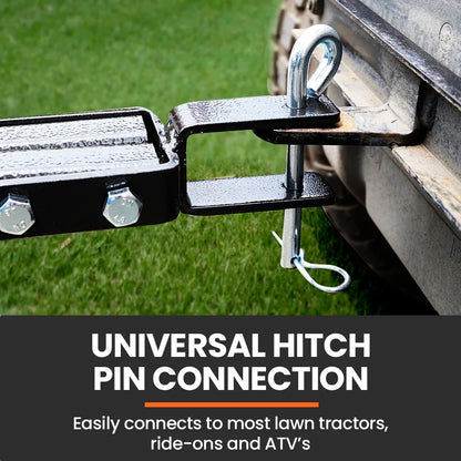 PlantCraft Tow Behind Lawn Roller Spike Aerator 36" Wide, Universal Hitch for Ride on Mower, Garden Tractor - Mekamart Australia