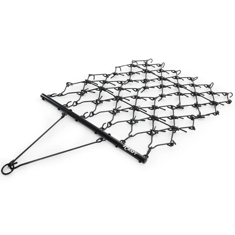 PlantCraft Tow Behind Drag Harrow Rake, 1.4m Wide, for Ride-on Mower LawnTractor on Pasture Paddock - Mekamart Australia