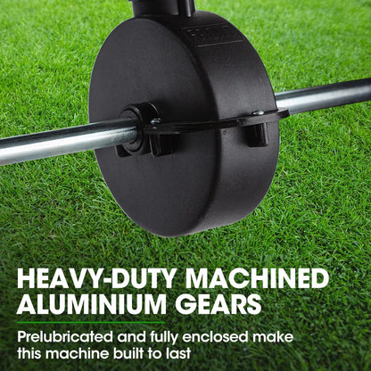 PLANTCRAFT Walk Behind Broadcast Spreader 56kg 60L Seed Lawn Fertiliser - Mekamart Australia