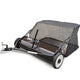PlantCraft Lawn Sweeper 38" Wide, Tow Behind Leaf and Grass Clipping Collector, Universal Hitch for Ride on Mower, Garden Tractor - Mekamart Australia