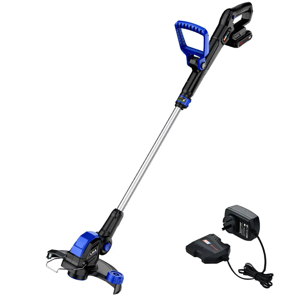 POWERBLADE LN4 20V Cordless Electric Line Trimmer & Garden Edger Kit, with Battery and Fast Charger - Mekamart Australia