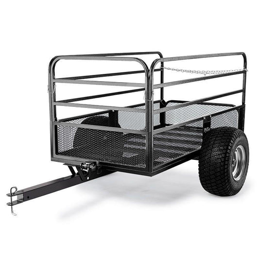 PLANTCRAFT Towed Steel Mesh Dump Cart Garden ATV Mower Trailer Tray 1250lbs - Mekamart Australia