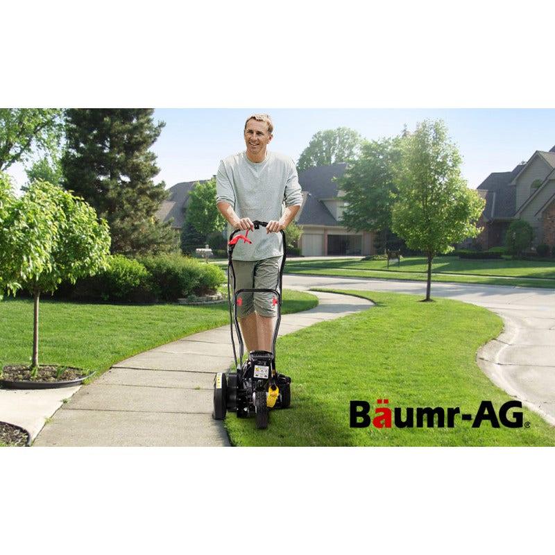 Baumr-AG 31CC Lawn Edger Petrol 4 Stroke Garden Grass Weed Trimmer Blade Cutting - Mekamart Australia