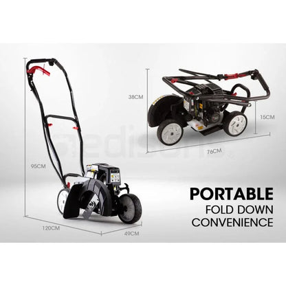 Baumr-AG 31CC Lawn Edger Petrol 4 Stroke Garden Grass Weed Trimmer Blade Cutting - Mekamart Australia