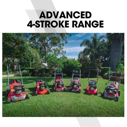 Baumr-AG 139cc Lawn Mower 4-Stroke 16 Inch Petrol Lawnmower Hand Push Engine 35L Catcher - Mekamart Australia