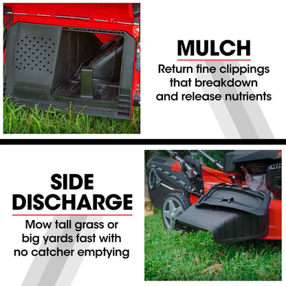 Baumr-AG 248cc Lawn Mower 4-Stroke 21 Inch Petrol Lawnmower 4-in-1 Self-Propelled Electric Start - Mekamart Australia