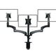 FORTIA Triple Computer Monitor Mount Stand for Desk with 3 Adjustable Arm Holder for 15 to 32 inch Displays