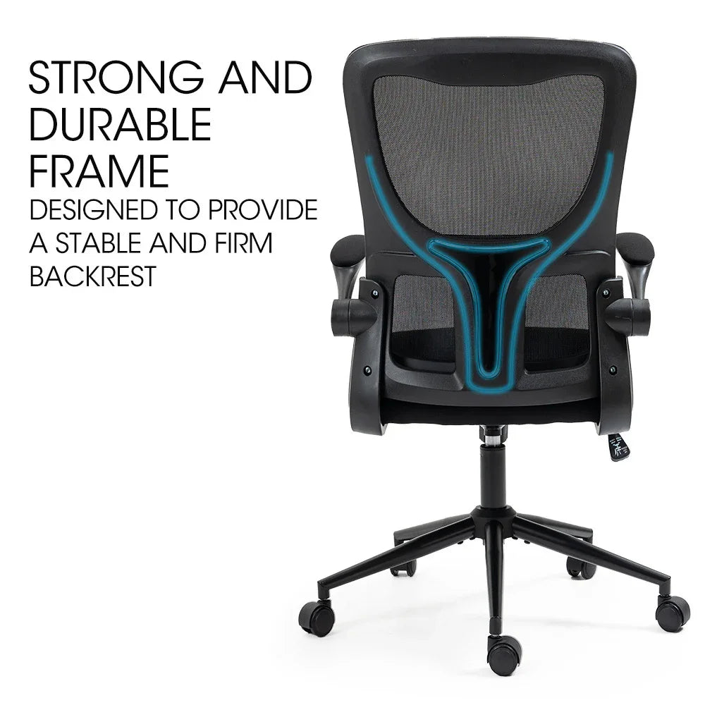 FORTIA Ergonomic Mesh Office Chair Computer Seat Adjustable Recline, Black - Mekamart Australia
