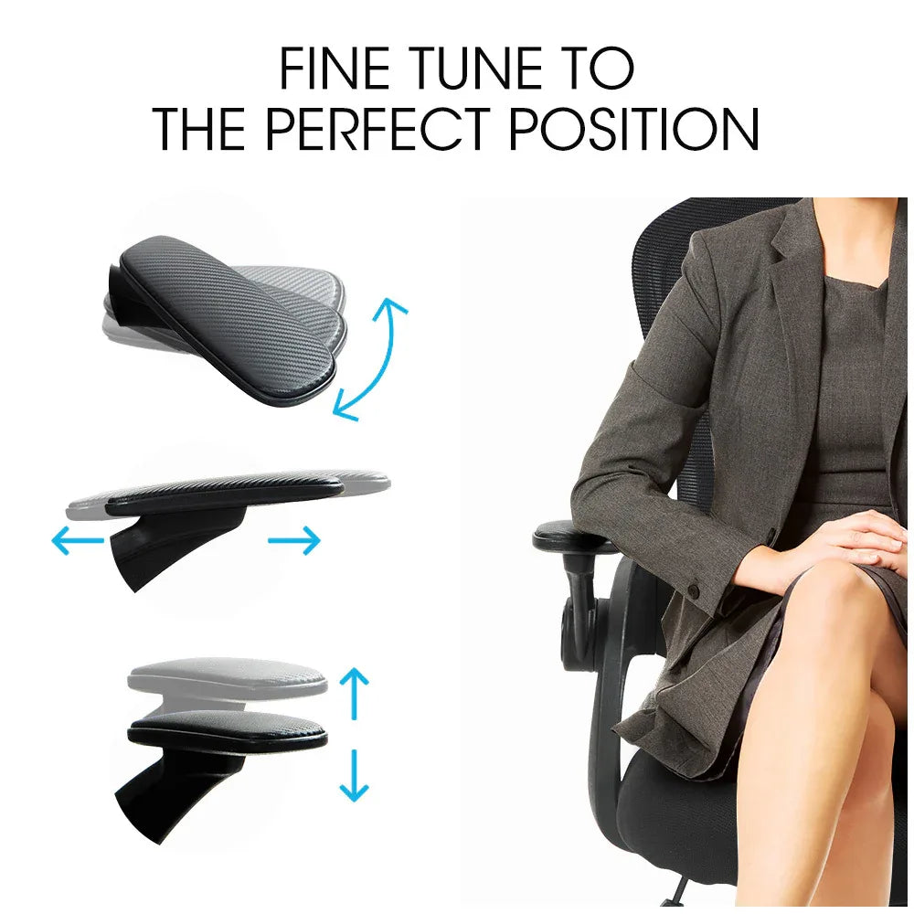 FORTIA Ergonomic Office Desk Chair, Coolmesh Fabric, Adjustable Recline, Black Mesh/Black Frame - Mekamart Australia