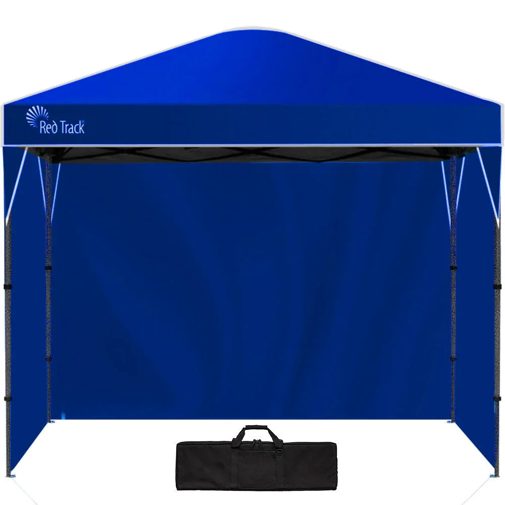 RED TRACK 3.6x2.2m Ultra Compact Folding Gazebo, Walls, Carry bag, Portable Outdoor Popup Marquee for Camping Beach, Navy Blue - Mekamart Australia