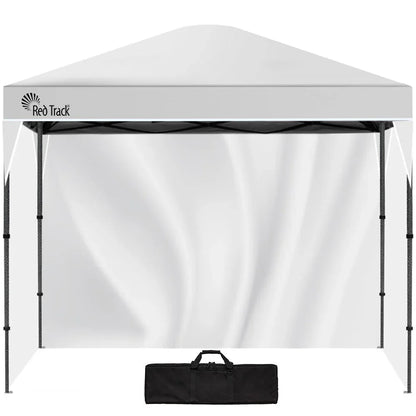 RED TRACK 3.6x2.2m Ultra Compact Folding Gazebo, Walls, Carry bag, Portable Outdoor Popup Marquee for Camping Beach, White - Mekamart Australia