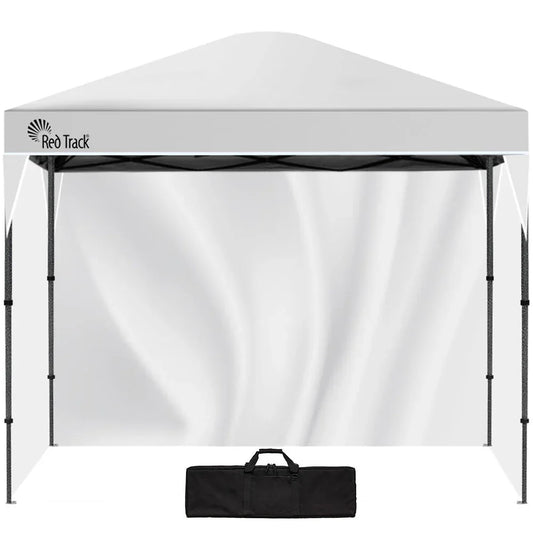 RED TRACK 3.6x2.2m Ultra Compact Folding Gazebo, Walls, Carry bag, Portable Outdoor Popup Marquee for Camping Beach, White - Mekamart Australia