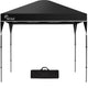 RED TRACK 3x3m Ultra Compact Folding Gazebo, Carry bag, Portable Outdoor Popup Marquee for Camping Beach, Black - Mekamart Australia