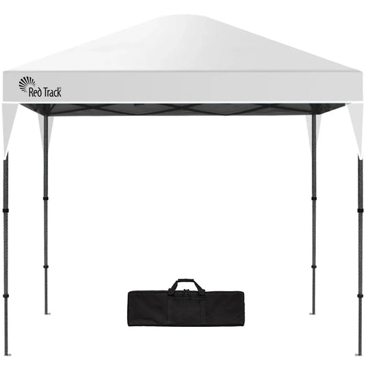 RED TRACK 3x3m Ultra Compact Folding Gazebo, Carry bag, Portable Outdoor Popup Marquee for Camping Beach, White - Mekamart Australia
