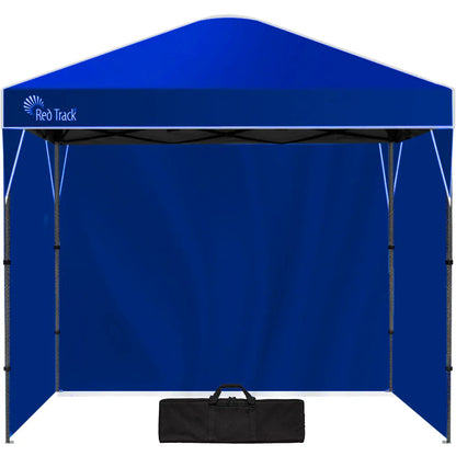 RED TRACK 3x3m Ultra Compact Folding Gazebo, Walls, Carry bag, Portable Outdoor Popup Marquee for Camping Beach, Navy Blue - Mekamart Australia
