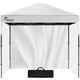 RED TRACK 3x3m Ultra Compact Folding Gazebo, Walls, Carry bag, Portable Outdoor Popup Marquee for Camping Beach, White - Mekamart Australia
