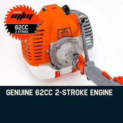 MTM 62CC Long Reach Pole Chainsaw Hedge Trimmer Pruner Chain Saw Cutter Multi Tool - Mekamart Australia