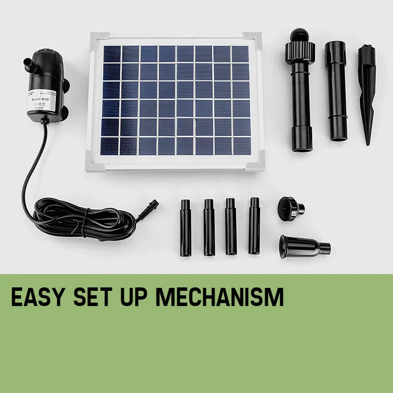 Protege 20W Solar Fountain Submersible Water Pump Power Panel Kit Garden Pond - Mekamart Australia