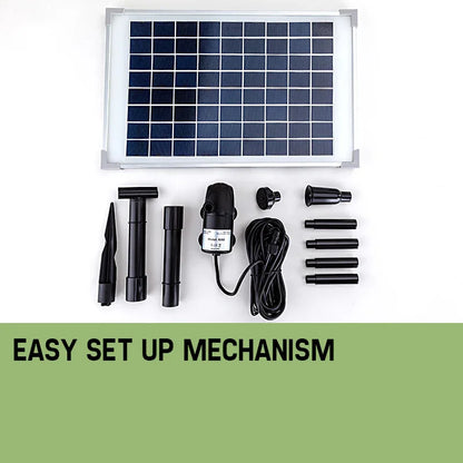 Protege 50W Solar Powered Fountain Submersible Water Pump Pond Kit Power Garden Panel - Mekamart Australia