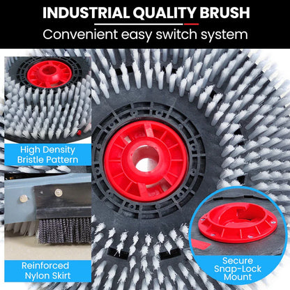 Auch FSH18 Floor Scrubber & Dryer, 490mm, Battery Powered, Walk Behind, Multi-purpose Commercial Grade Machine - Mekamart Australia