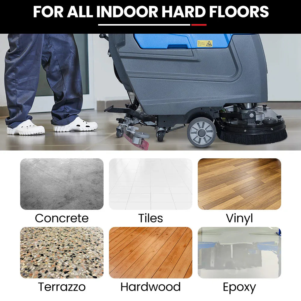 Auch FSP26 Self-Propelled Floor Scrubber & Dryer, 720mm, Battery Powered, Walk Behind, Multi-purpose Commercial Grade Machine - Mekamart Australia