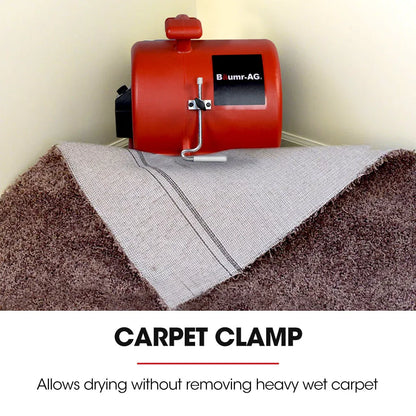 Baumr-AG 3-Speed Carpet Dryer Air Mover Blower Fan, 1300CFM, Sealed Copper Motor, Poly Housing - Mekamart Australia