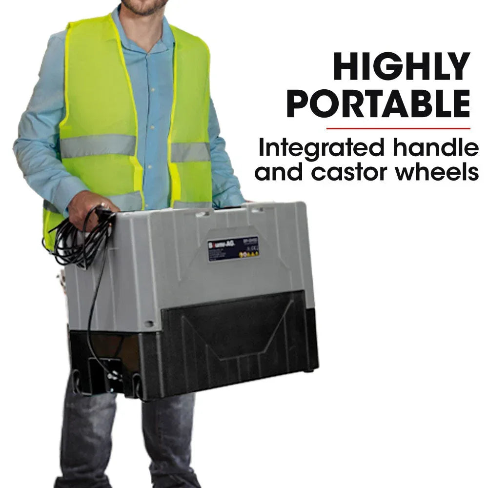 Baumr-AG 50L/day Commercial Air Dehumidifier for Mould, Portable, Stackable, LCD Display, Wheels - Mekamart Australia