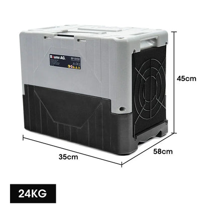Baumr-AG 50L/day Commercial Air Dehumidifier for Mould, Portable, Stackable, LCD Display, Wheels - Mekamart Australia