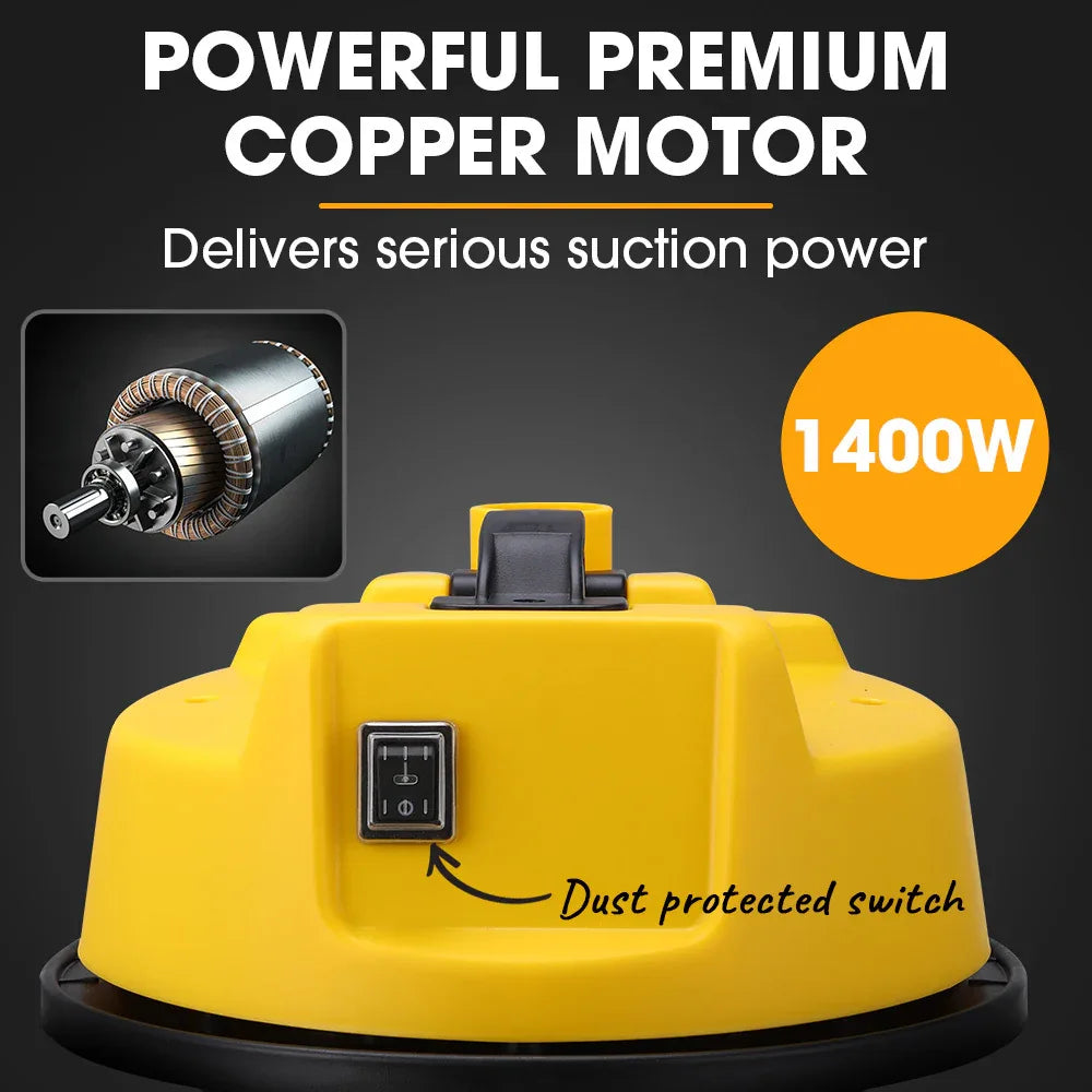 Unimac 20L 1400W Wet and Dry Vacuum Cleaner, with Blower, for Car, Workshop, Carpet - Mekamart Australia