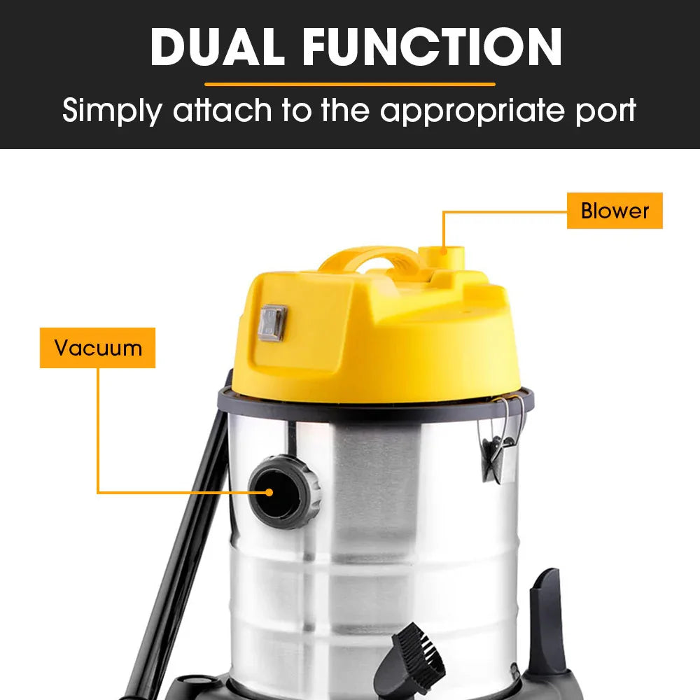Unimac 20L 1400W Wet and Dry Vacuum Cleaner, with Blower, for Car, Workshop, Carpet - Mekamart Australia
