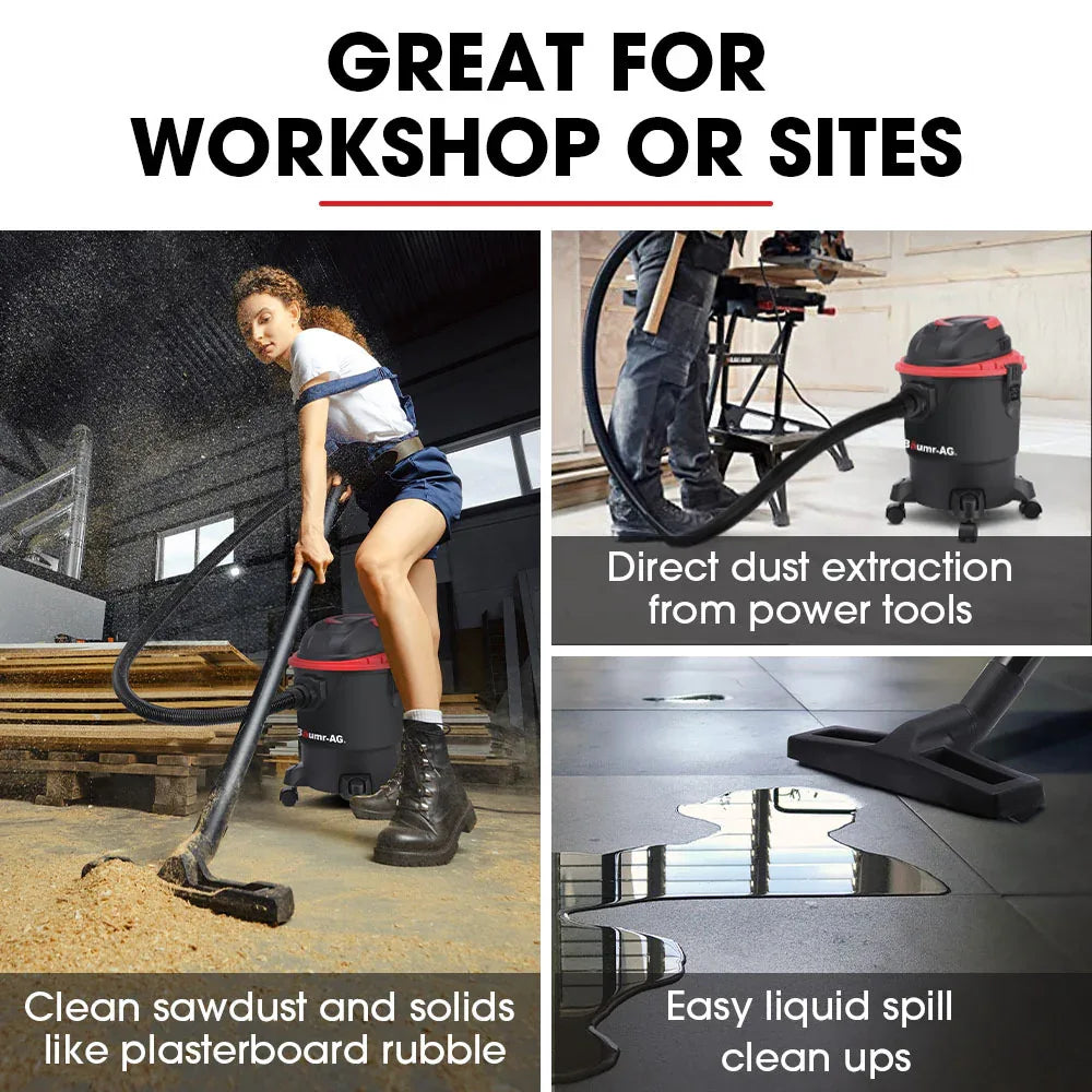 Baumr-AG 20L 1200W Wet and Dry Vacuum Cleaner, with Blower, for Car, Workshop, Carpet - Mekamart Australia