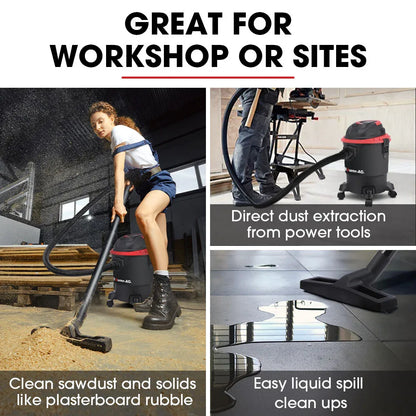 Baumr-AG 20L 1200W Wet and Dry Vacuum Cleaner, with Blower, for Car, Workshop, Carpet - Mekamart Australia