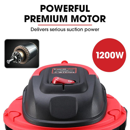 Baumr-AG 20L 1200W Wet and Dry Vacuum Cleaner, with Blower, for Car, Workshop, Carpet - Mekamart Australia