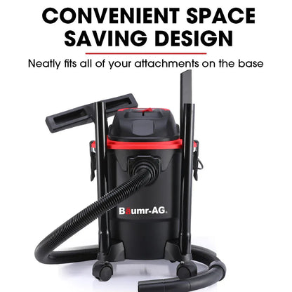 Baumr-AG 20L 1200W Wet and Dry Vacuum Cleaner, with Blower, for Car, Workshop, Carpet - Mekamart Australia