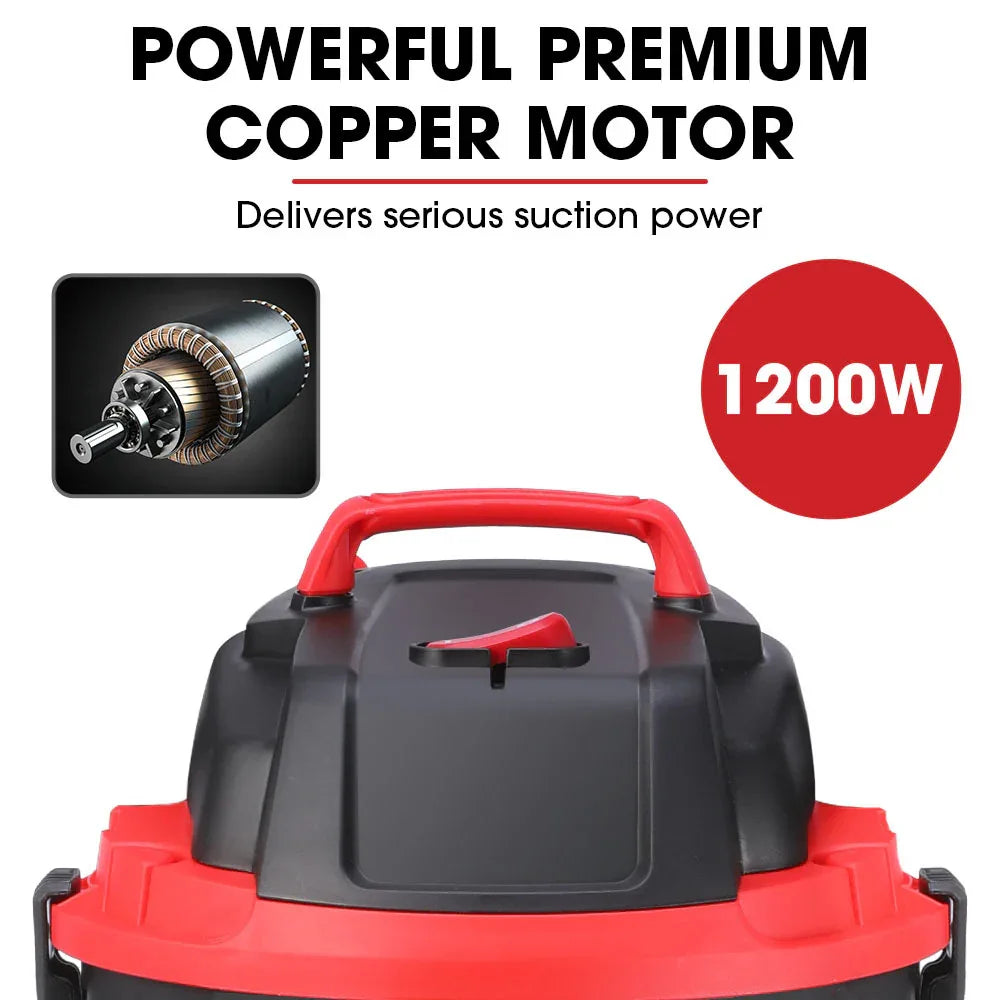 Baumr-AG 30L 1200W Wet and Dry Vacuum Cleaner, with Blower, for Car, Workshop, Carpet - Mekamart Australia