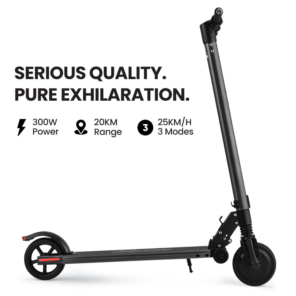 ALPHA Peak 300W 10Ah Electric Scooter, AU Compliant, Suspension, for Adults or Teens, Black