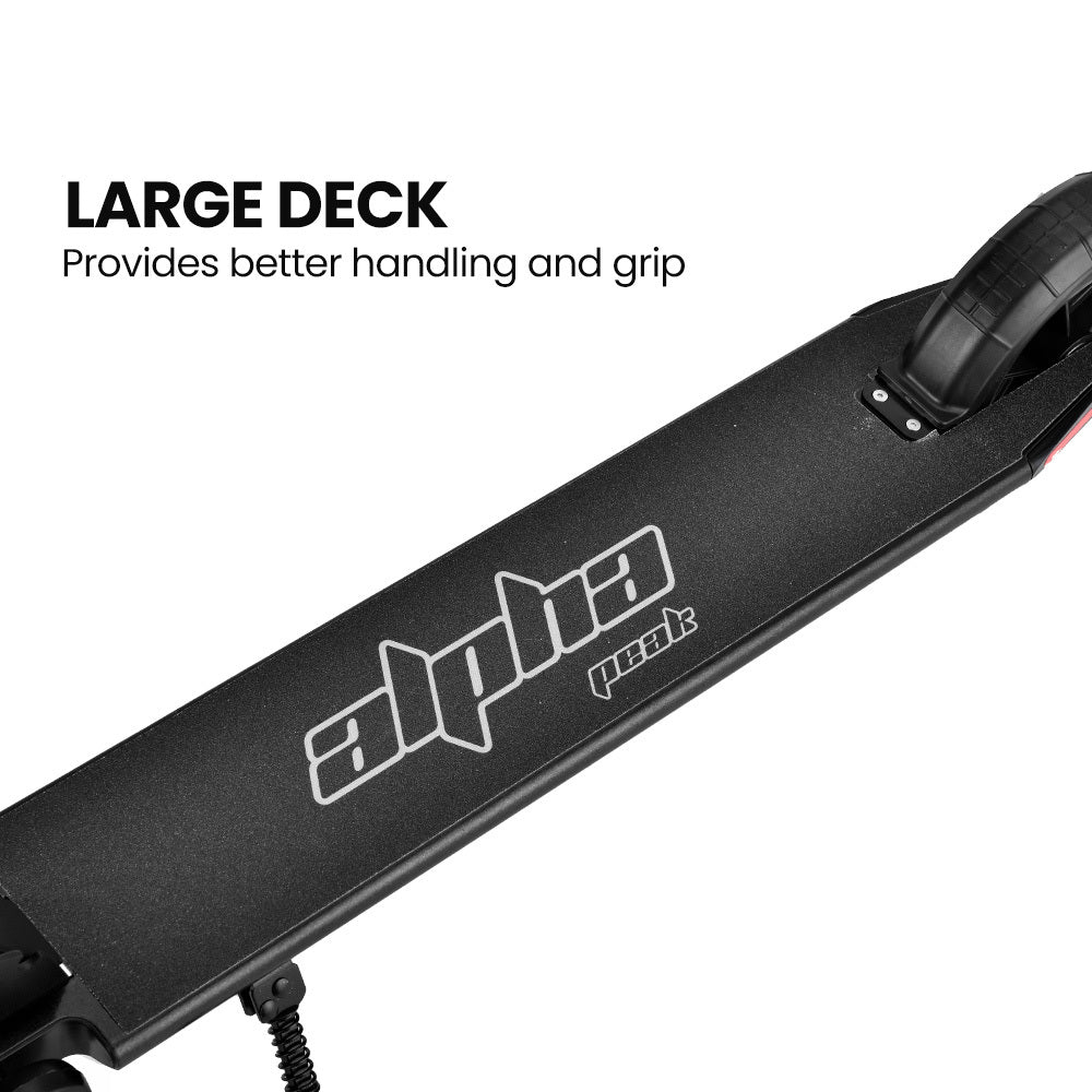 ALPHA Peak 300W 10Ah Electric Scooter, AU Compliant, Suspension, for Adults or Teens, Black