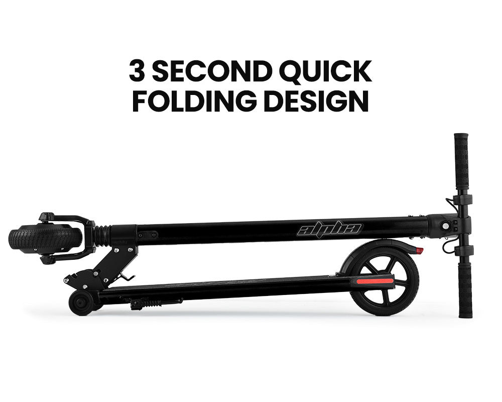 ALPHA Peak 300W 10Ah Electric Scooter, AU Compliant, Suspension, for Adults or Teens, Black