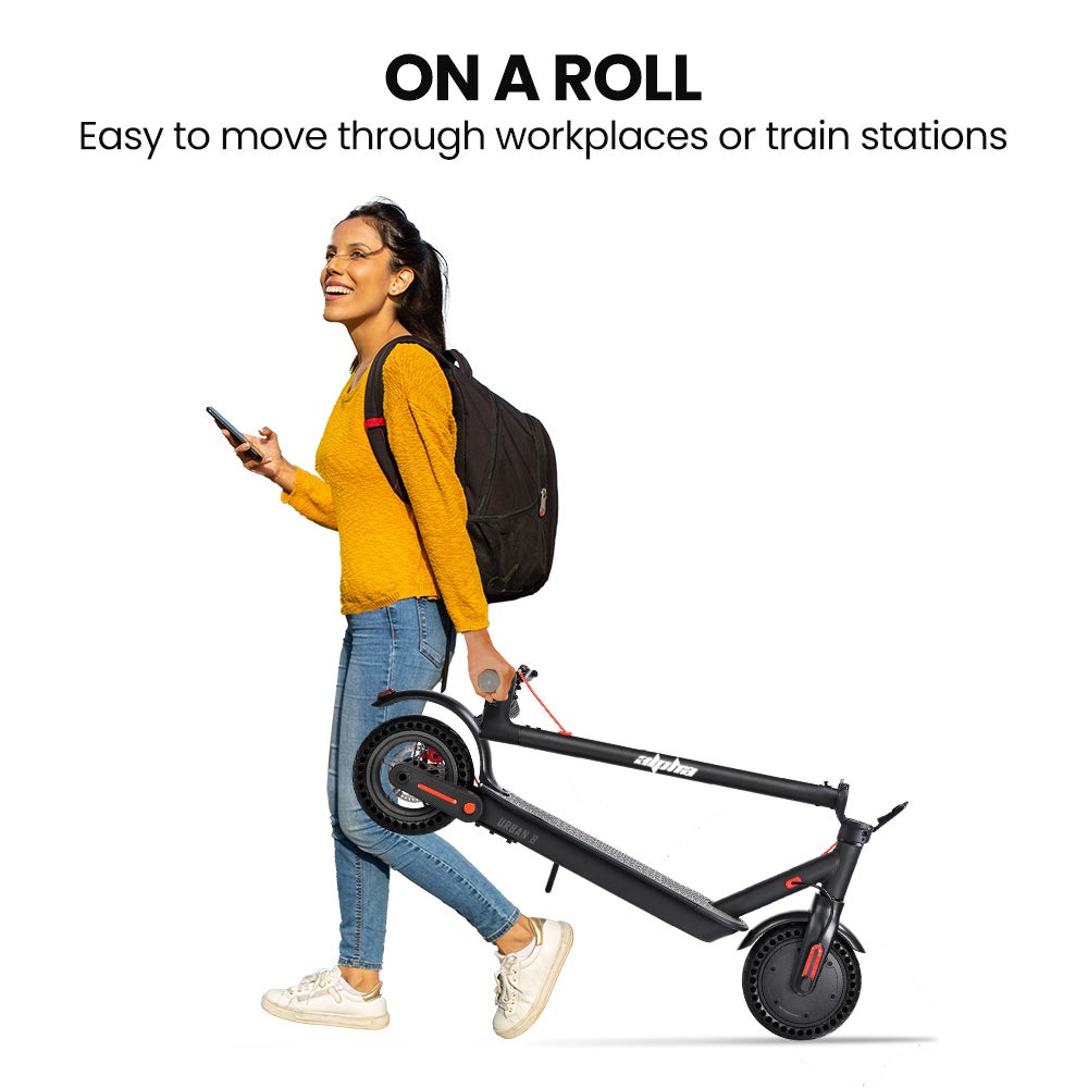 ALPHA Urban 8 Electric Scooter, AU Compliant, Suspension, 25km Range, 8.5-Inch Wheels, Brushless Motor, Motorised Commuter eScooter for Adults, Black