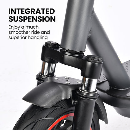 ALPHA Urban 10 Electric Scooter, AU Compliant, 35km/h, Suspension, 35km Range, 10-Inch Wheels, Brushless Motor, Free APP, Motorised Commuter eScooter for Adults, Grey