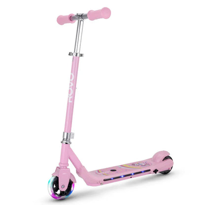 ROVO KIDS WhizKid Electric Scooter, Ages 5-11, Adjustable Height, AU Compliant, Lithium Battery, Brushless Motor, Pink - Mekamart Australia