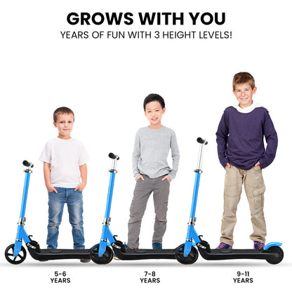 ROVO KIDS Electric Scooter, AU Compliant, Lithium Ride-On Foldable E-Scooter 125W Rechargeable, Blue